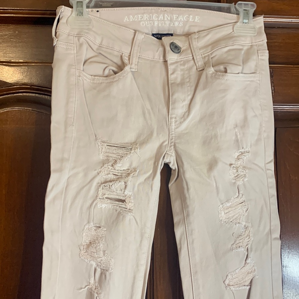 American eagle outfitters ripped jeans size 00